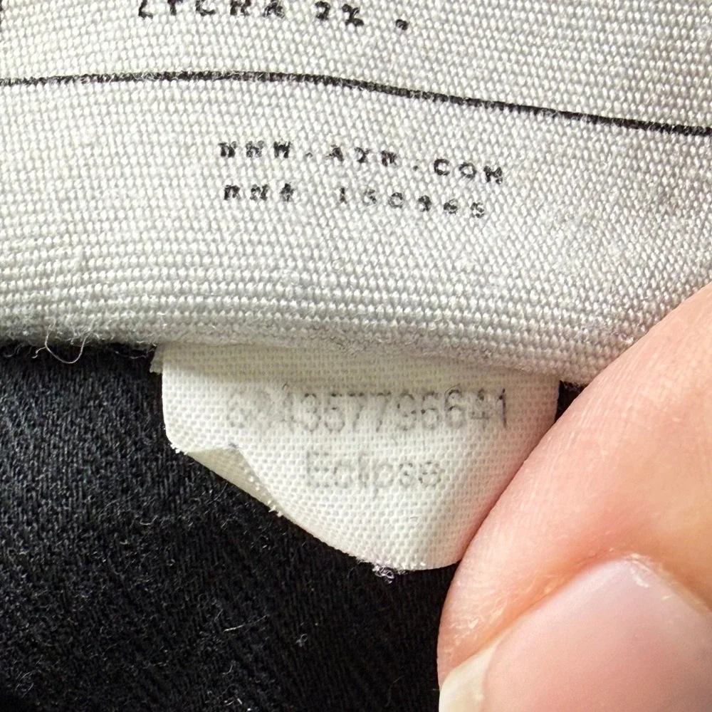 AYR Women Black High Rise Skinny Jeans‎ Raw Hem Made in USA W26 L30 Solid Wash
